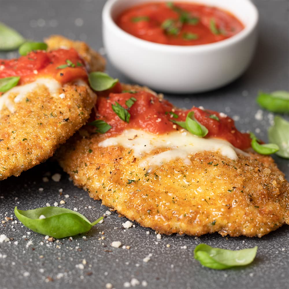 Mozzarella sticks coated with Aleia's gluten-free Italian crumbs