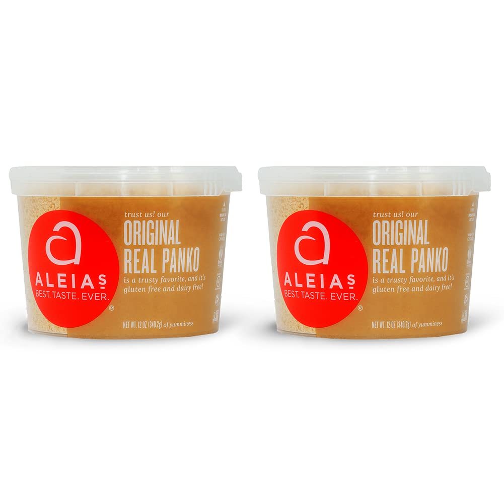 Aleia's Best Panko Original packaging showing gluten-free breading benefits