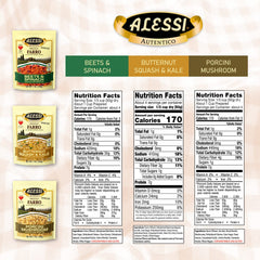 Alessi Autentico farro variety pack ingredients highlight fresh components