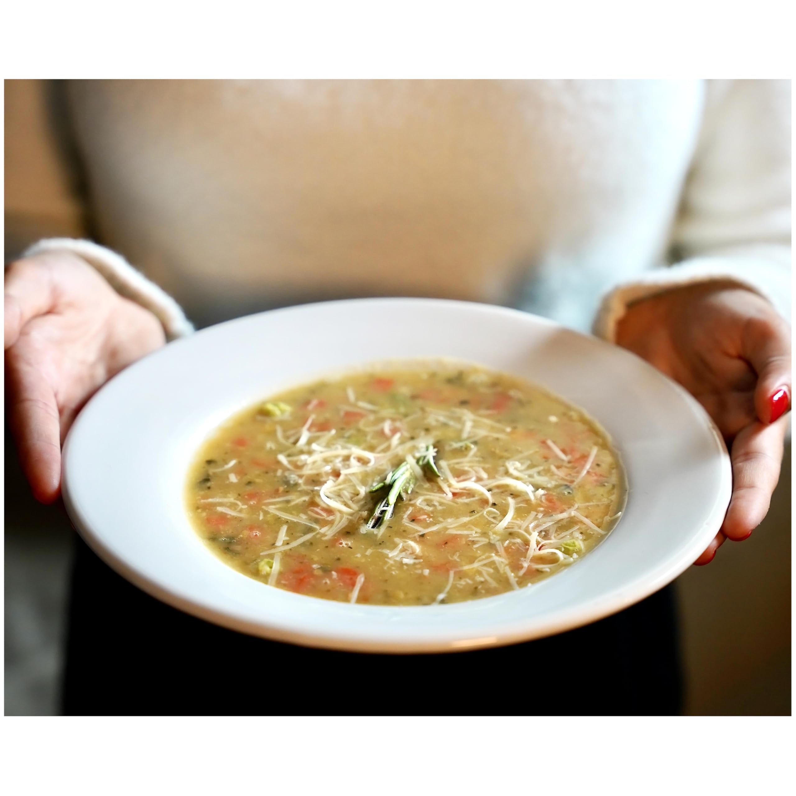 Six-pack Alessi Autentico Authentic Italian Soups emphasizes pantry convenience.