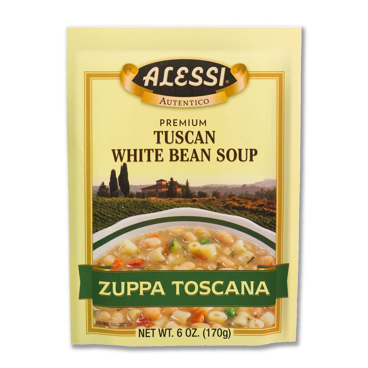 Alessi Autentico Tuscan White Bean jar showcases authentic Italian flavor for easy meals.
