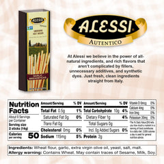 Alessi Garlic Bread Sticks crisp detail, ideal for dipping.