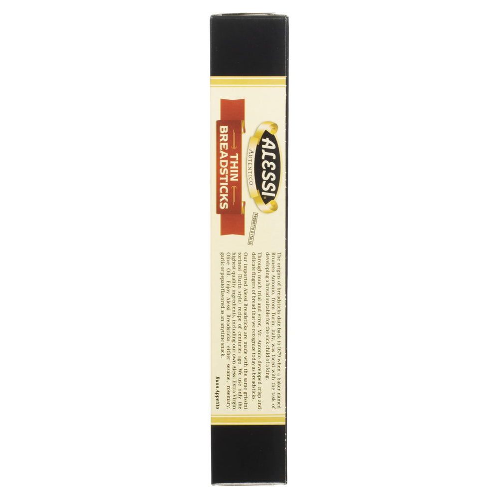 Alessi bulk-pack breadsticks convenient for parties and entertaining.