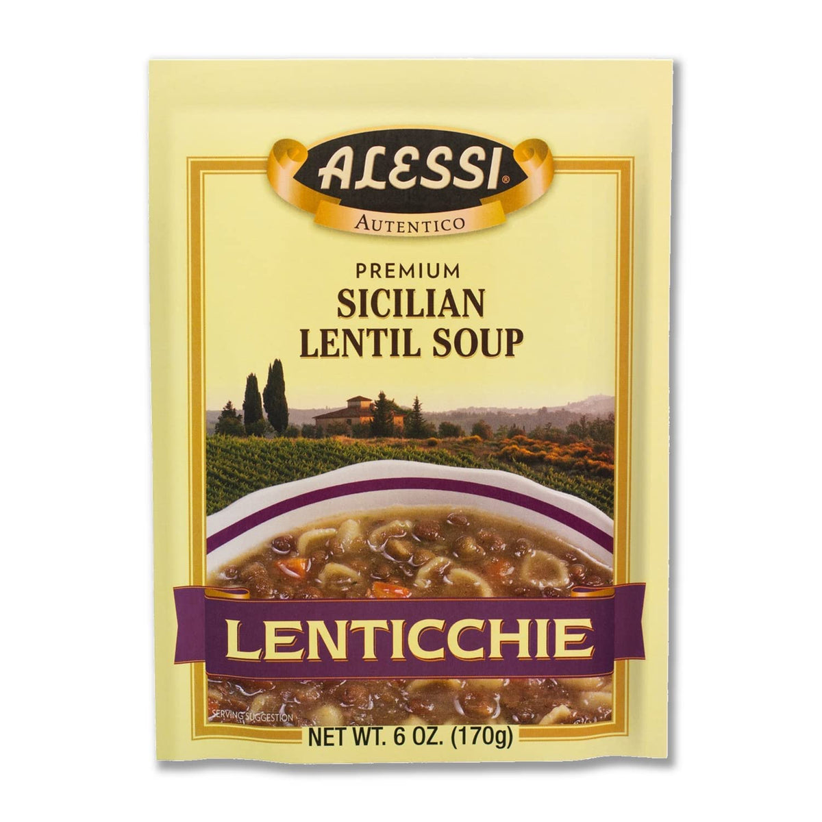 Alessi Sicilian lentil dry mix pack for a quick weeknight meal.