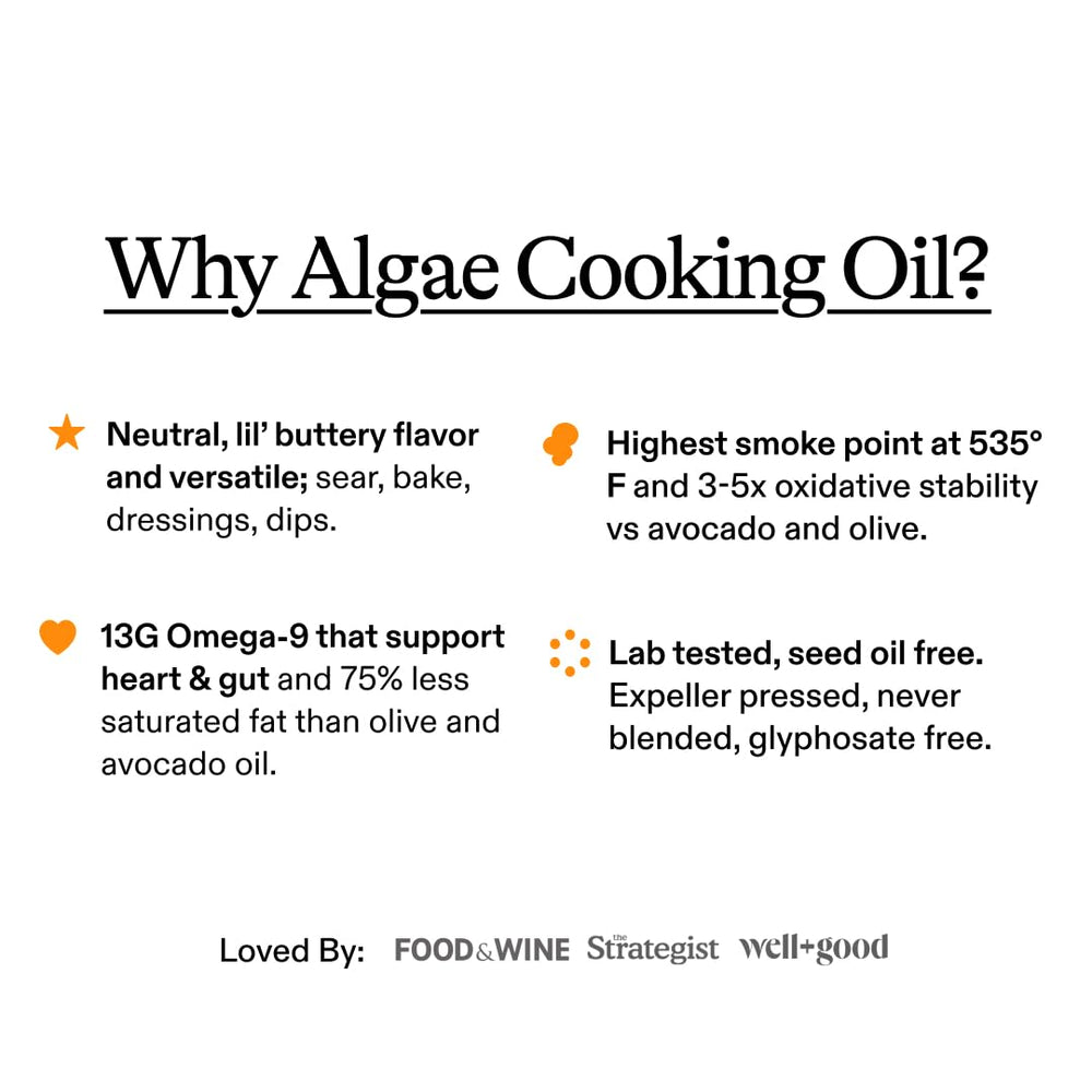 Product label confirms seed-free formula and 100 percent algae oil