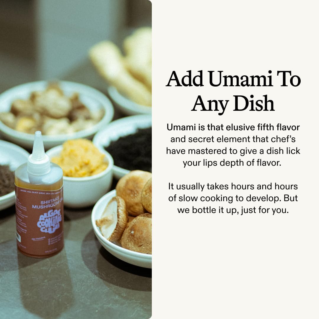 Shiita ke Oil with red miso enhances soups and sauces.