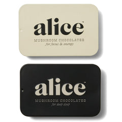 Alice Brainstorm square chocolate for focused energy and cognitive support.