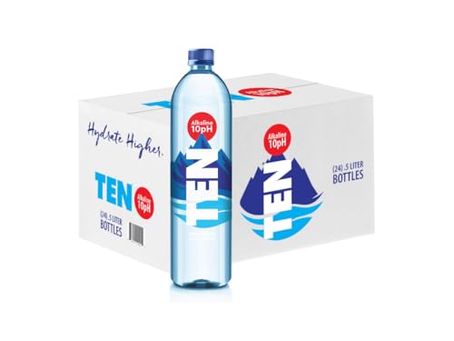 Alkalife TEN bottle being poured for electrolyte-rich hydration.