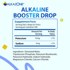 Colorless Alkazone drops blend without changing the beverage taste