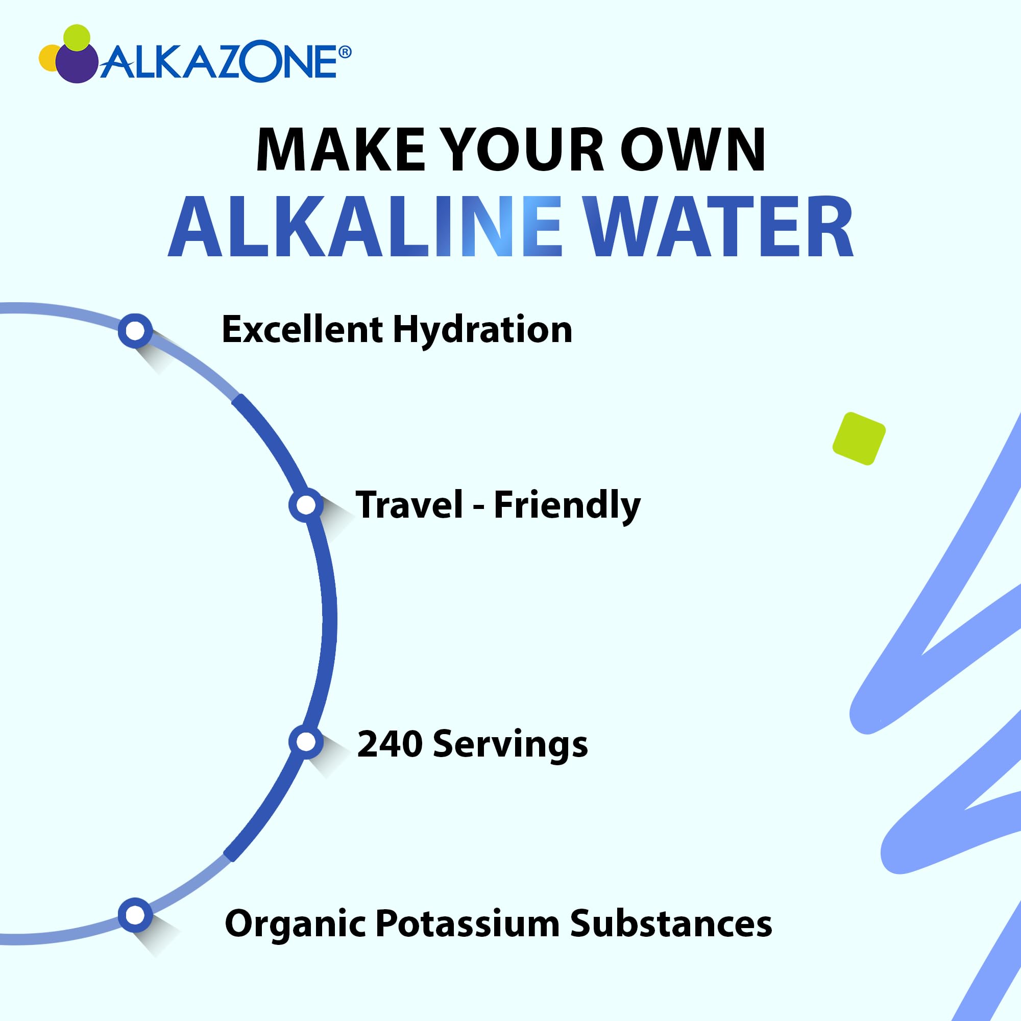 Water reaches pH 9.5 with Alkazone booster