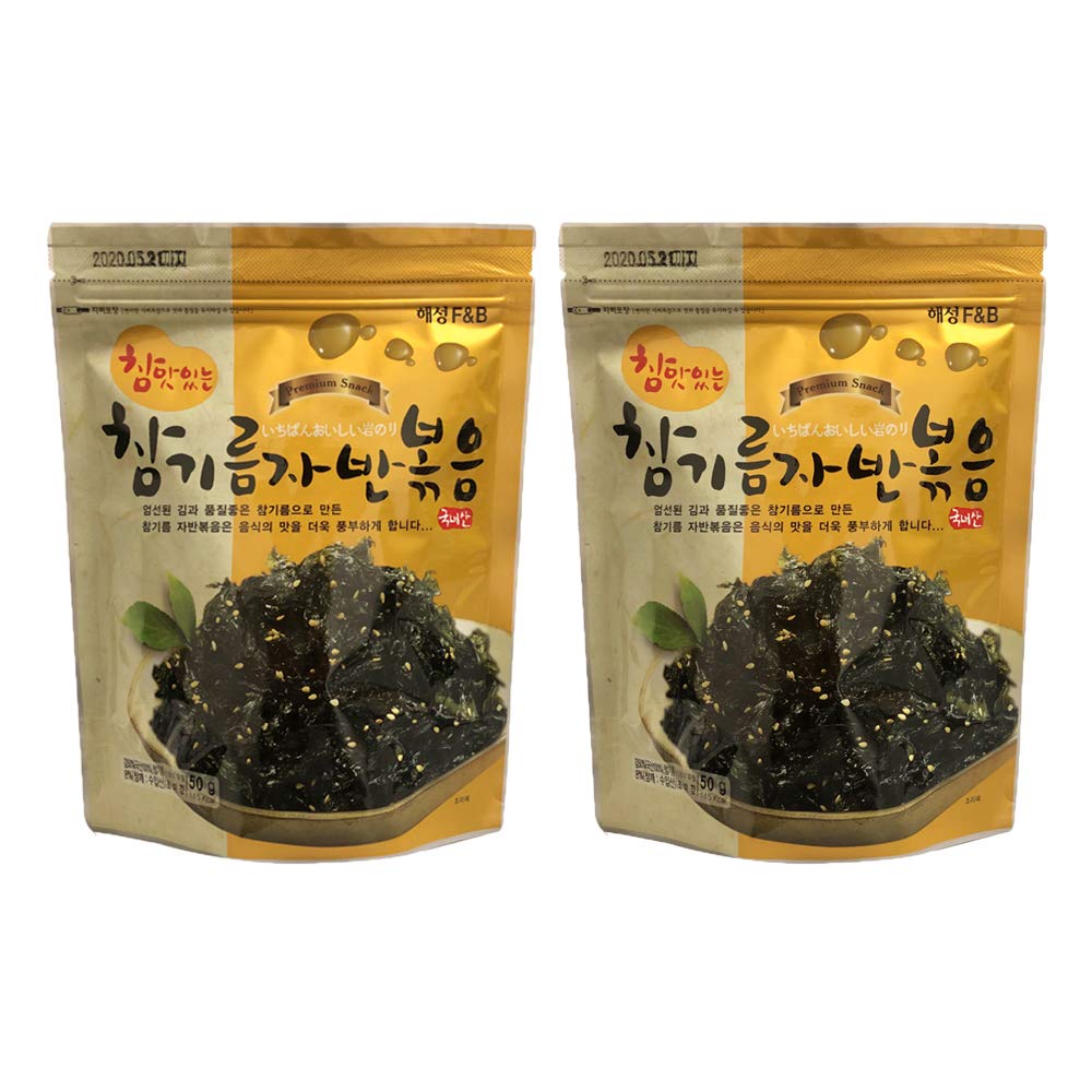 All About Living Korean premium roasted seaweed snack two-pack with crisp, savory flavor.