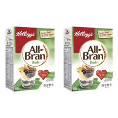 All Bran Buds 2 pack packaging from Canada, fiber rich option.