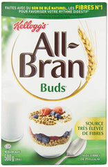 Canister of All Bran Buds natural wheat bran ingredient.