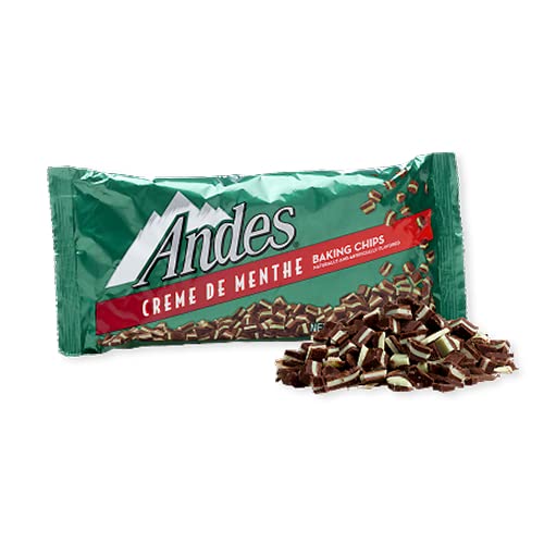All City Candy Andes Creme de Menthe baking chips packaging ready for minty desserts.