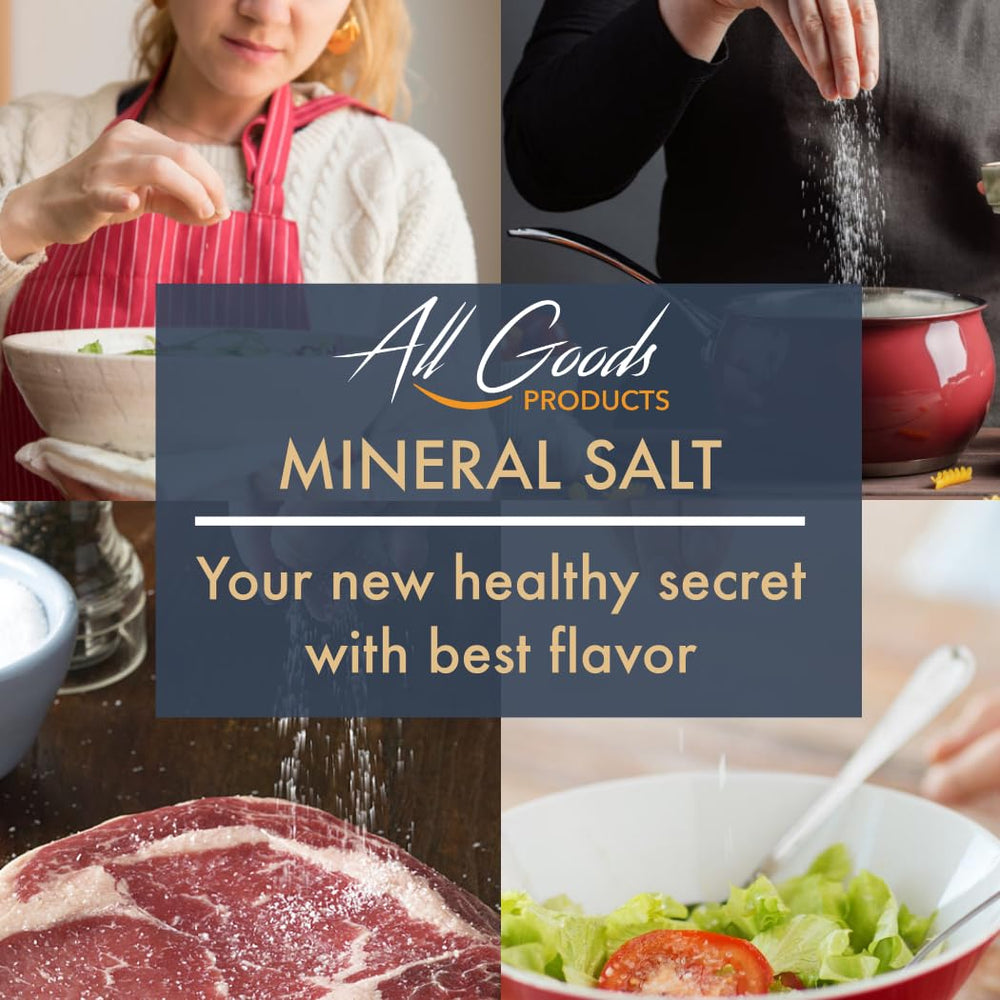 All Goods Sea Salt mineral profile highlight emphasizes trace elements for richer taste.