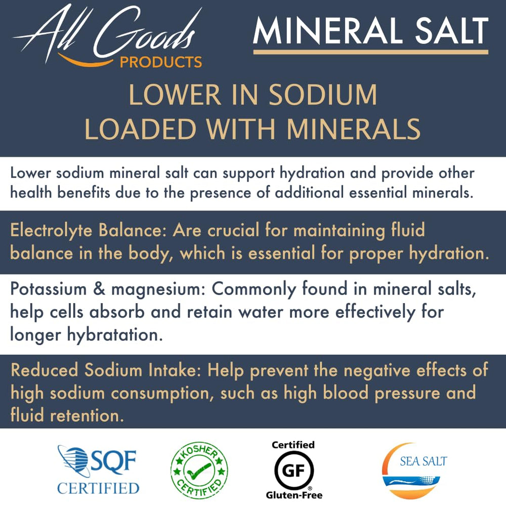 All Goods Sea Salt pour spot captures easy sprinkling and quick flavor boost.