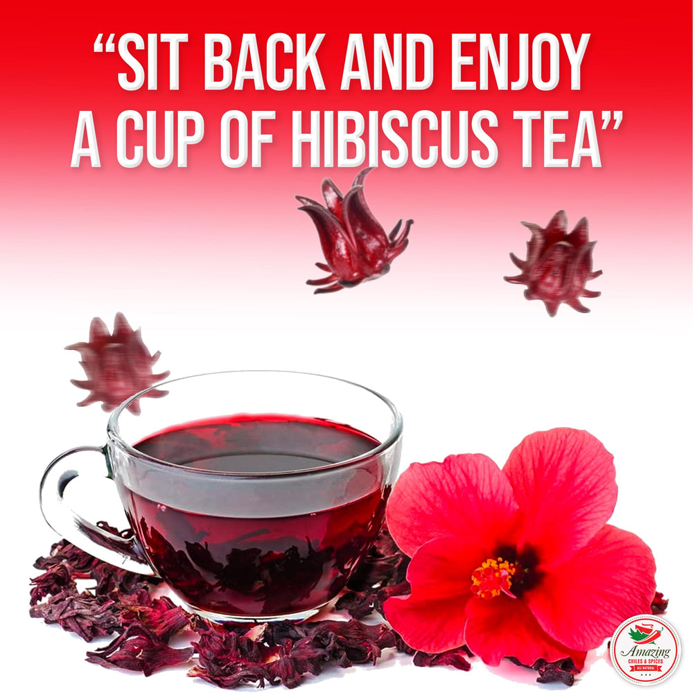 Amazing Chiles & Spices hibiscus flowers hand packed for freshness.
