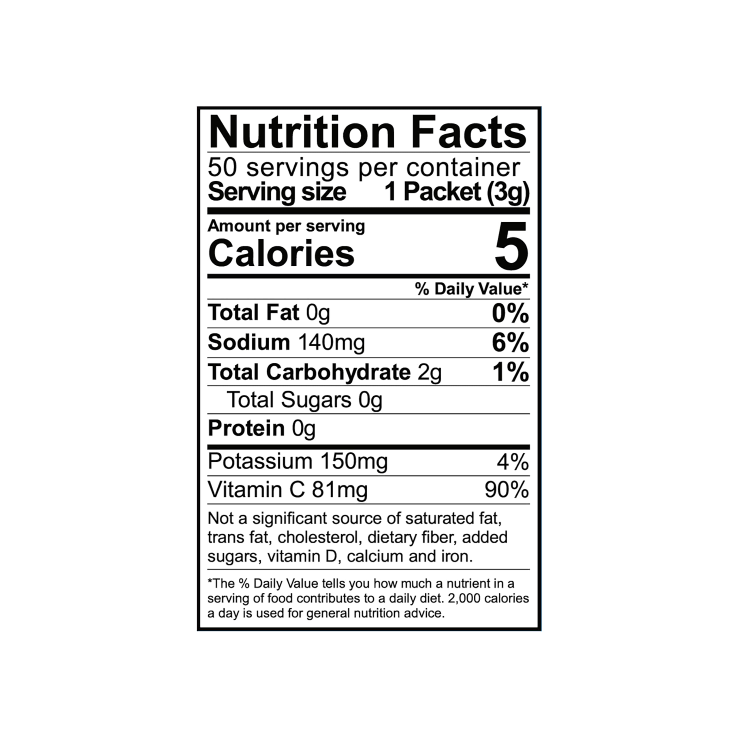 All Sport Powder Hydration Sticks label close-up, BLURAZ flavor highlighted.