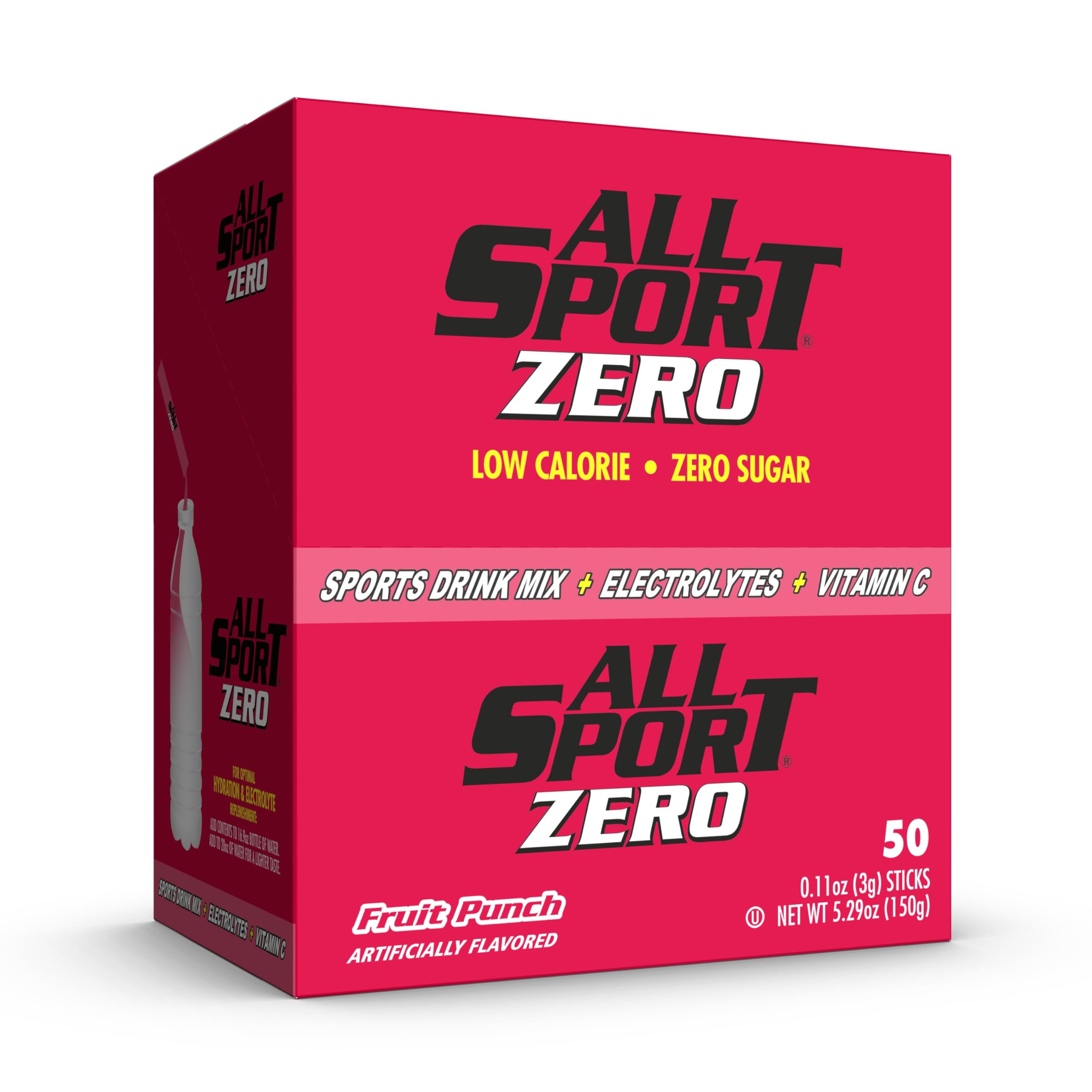 All Sport Powder Hydration Sticks in a bottle for convenient on-the-go hydration