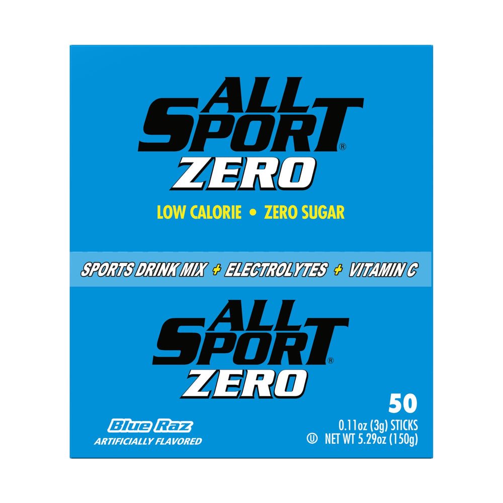 All Sport Powder Hydration Sticks sachets ready for quick mix during workouts.