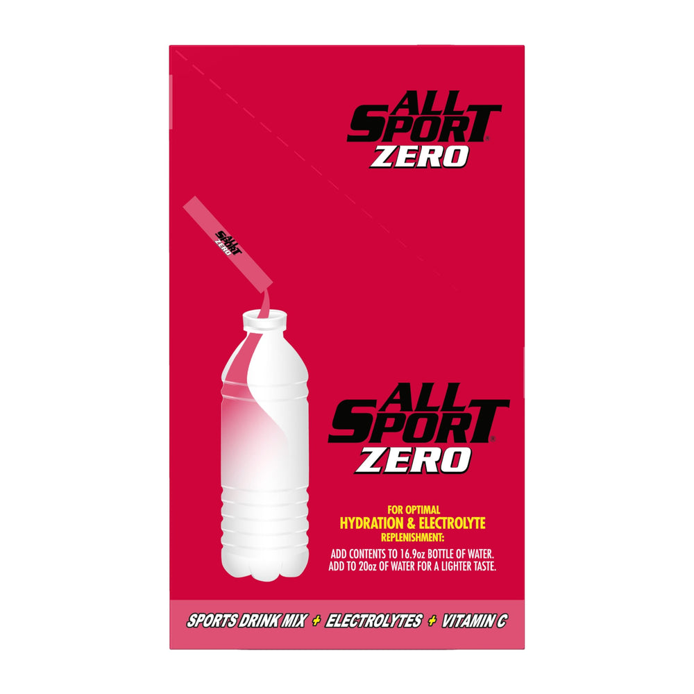 All Sport 50-count box highlighting zero calorie, sugar-free electrolyte drink