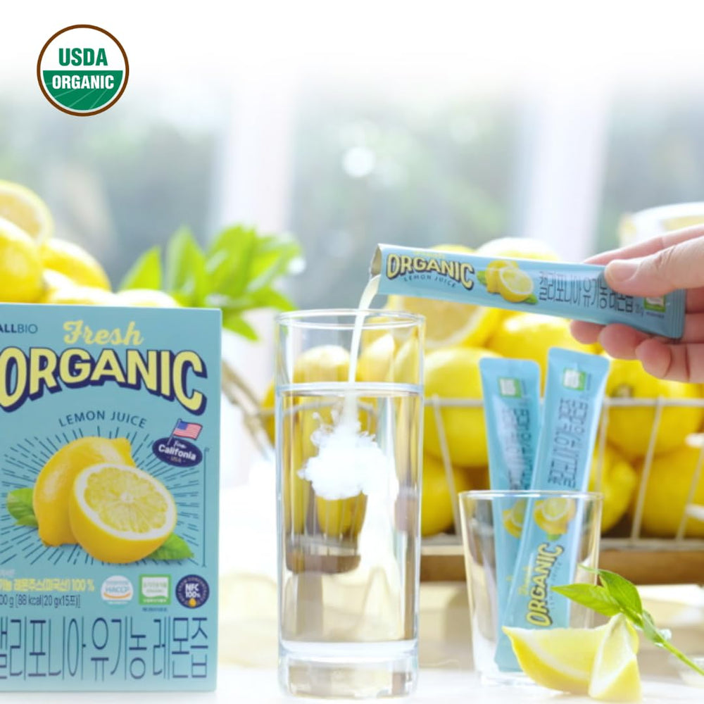 ALLBIO Organic Lemon Juice Stick in cooking and baking for citrus flavor.