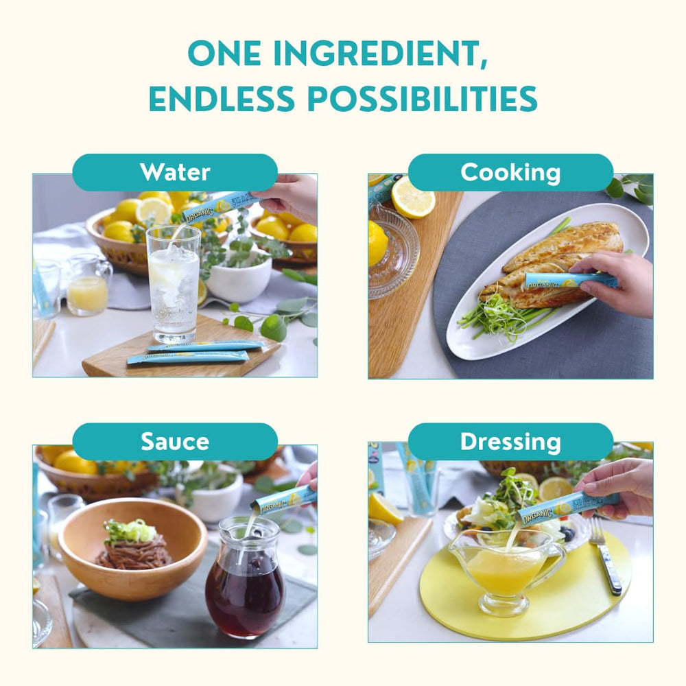 ALLBIO Organic Lemon Juice Stick travel kit ready for meals on the road.