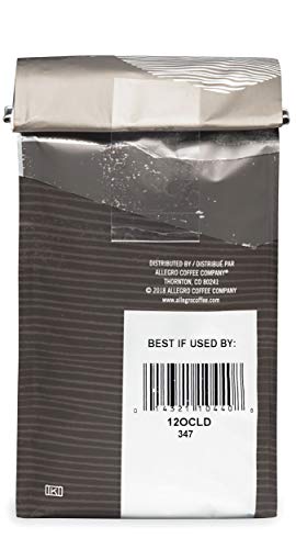Allegro Coffee Café La Duena beans in grinder signal fresh, flavorful home brewing.