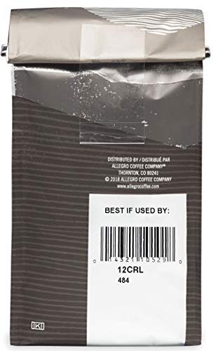 Allegro Coffee El Volcán beans closeup highlights glossy oils and aroma.
