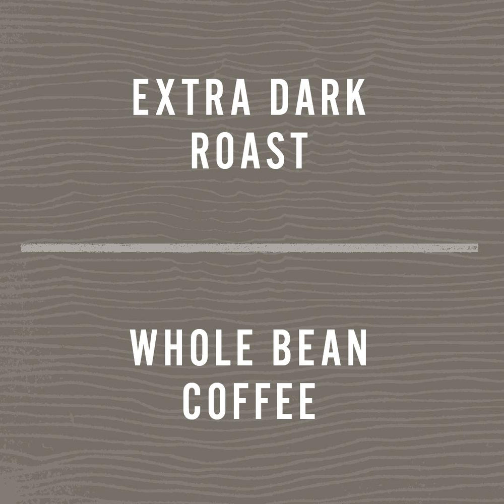 Allegro Coffee Extra Dark French label detail showing origin and roast
