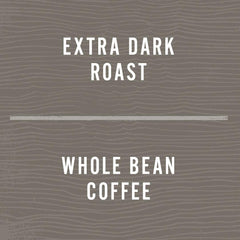 Allegro Coffee Extra Dark French label detail showing origin and roast