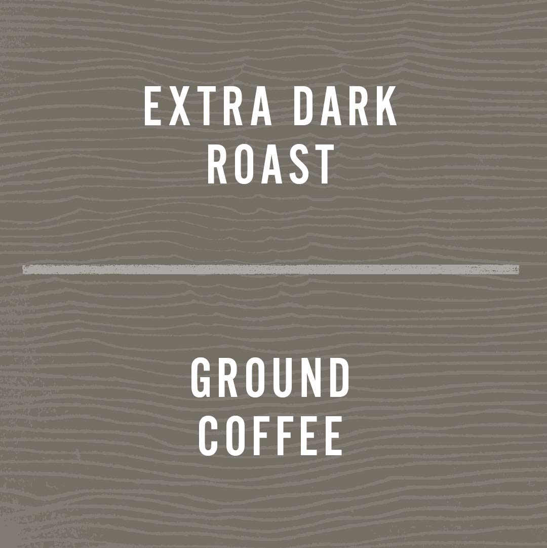 Allegro Coffee Extra Dark French Roast scoop on counter ready for quick grind