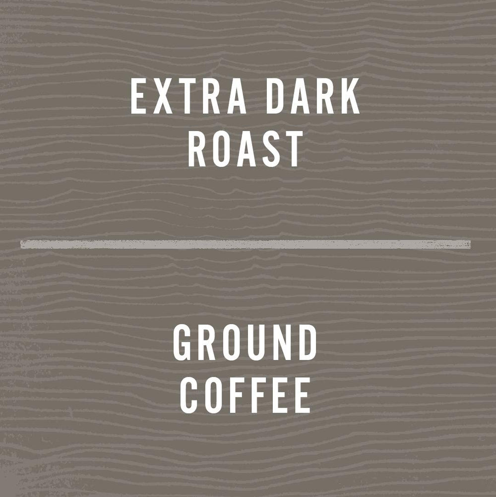 Allegro Coffee Extra Dark French Roast scoop on counter ready for quick grind