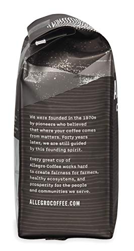 Allegro Coffee Italian Roast aroma burst ideal for espresso