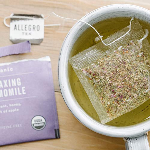 Allegro Tea blend brewing into a calming cup, ready to savor.