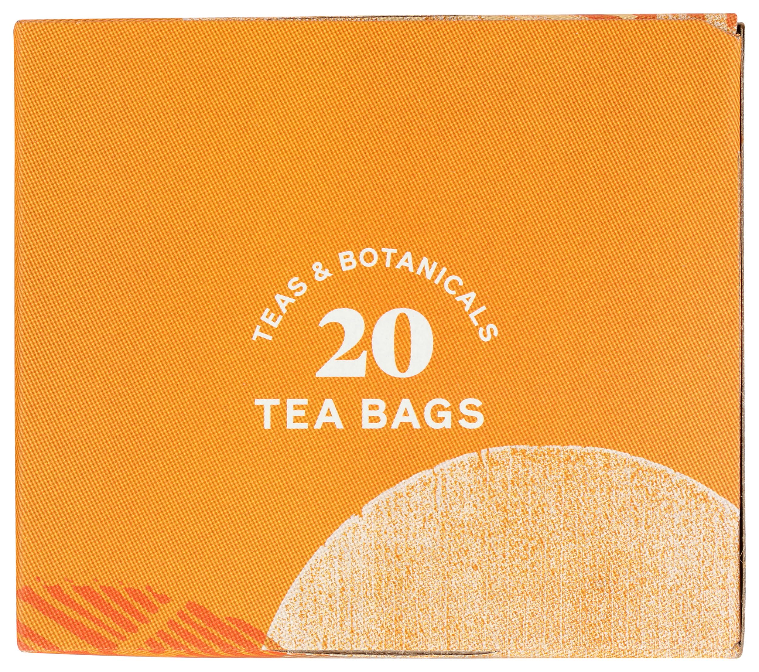 Brewed Allegro Tea cup with peach and ginger aroma inviting relaxation.
