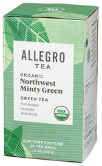 Allegro Tea mint aroma close-up signaling a refreshing flavor.