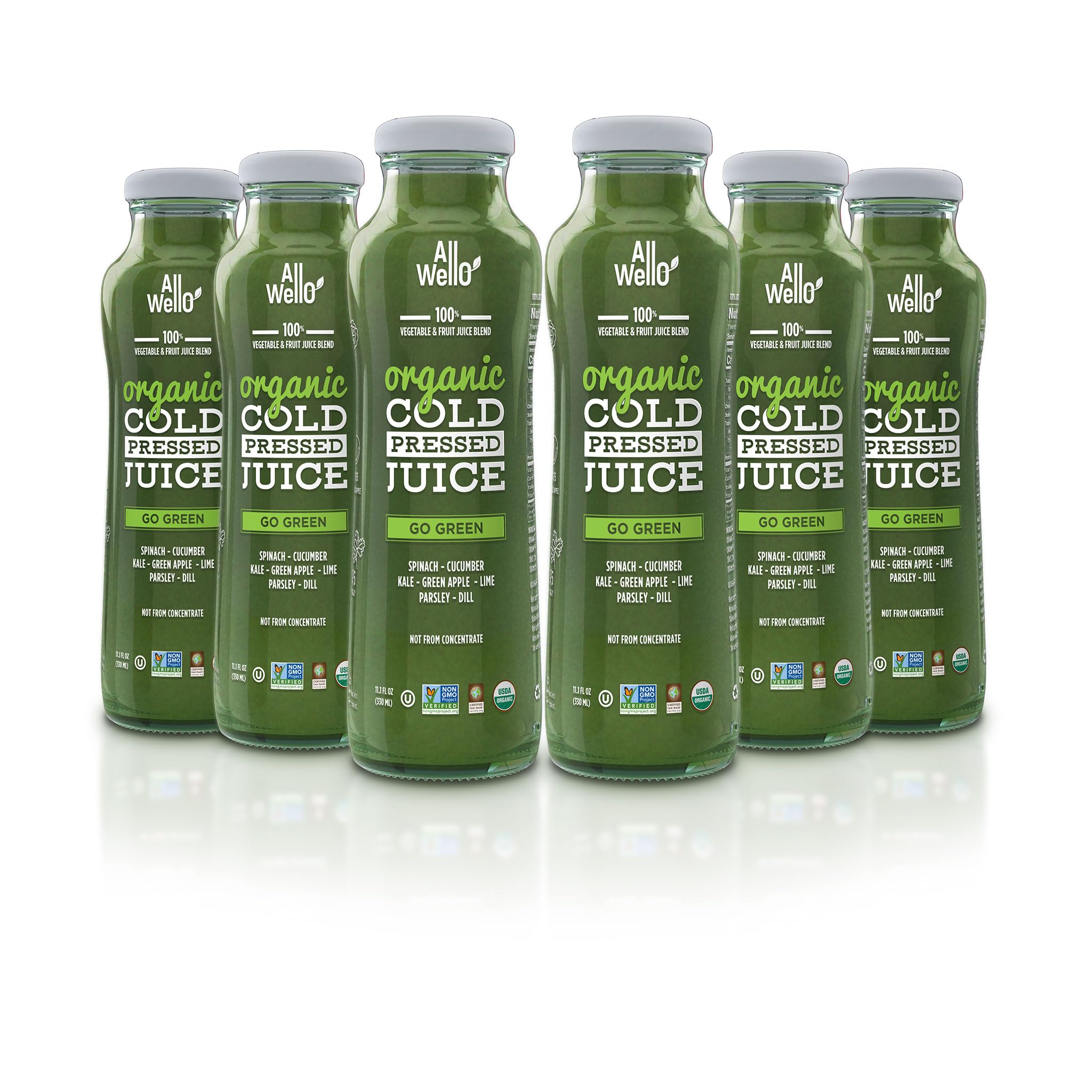 AllWello Cold-Pressed Juice Bottle showcases premium flavor extraction.