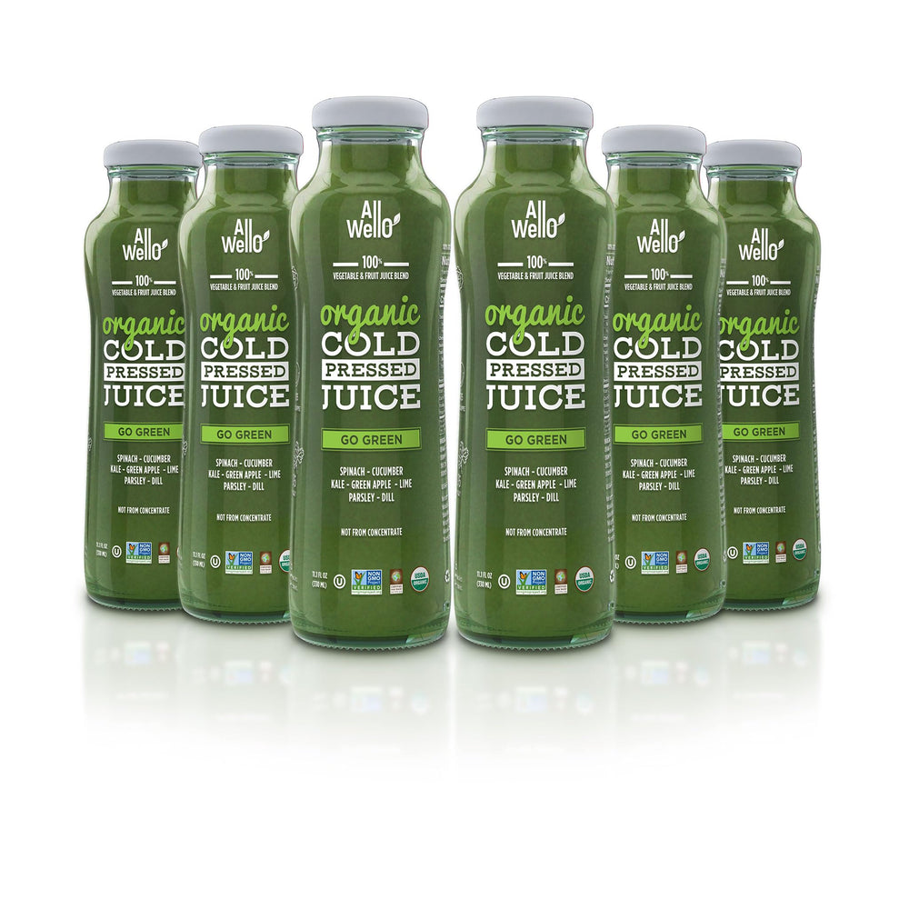 AllWello Cold-Pressed Juice Bottle showcases premium flavor extraction.