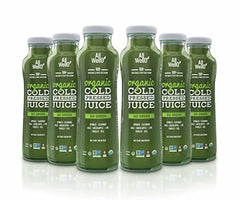 AllWello Go Green bottle showing fresh, organic juice for daily hydration.