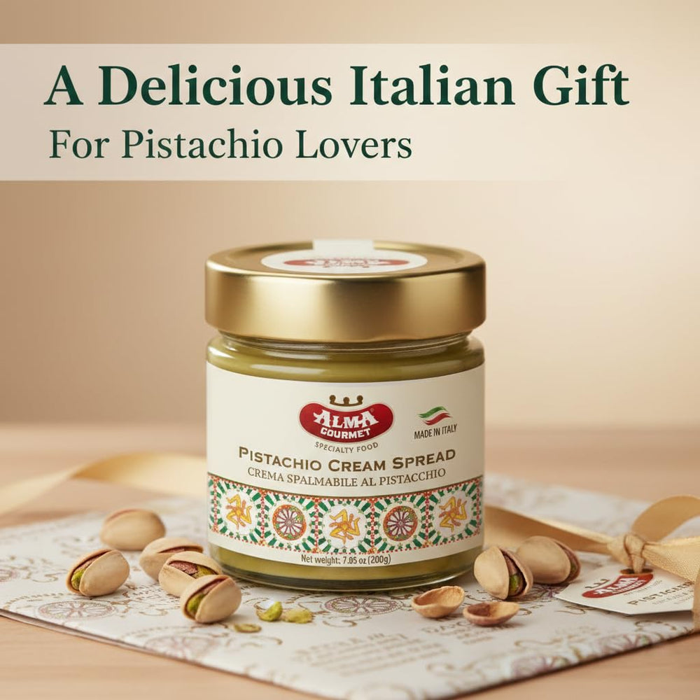 Pistachio Spread topping on ice cream for a silky finish