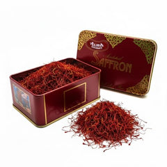 Close-up of Alma Gourmet saffron threads highlighting premium quality and aroma