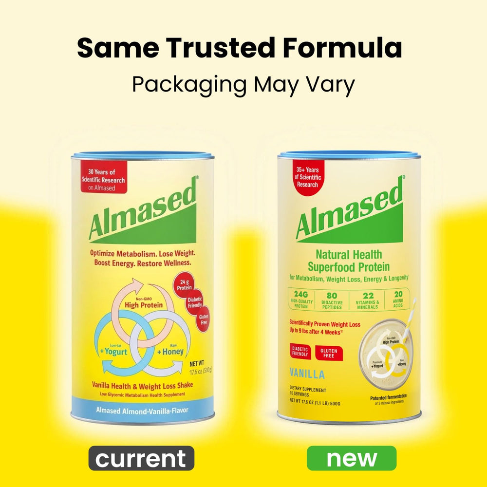 Almased meal replacement vanilla serve highlights versatile nutrition for daily use