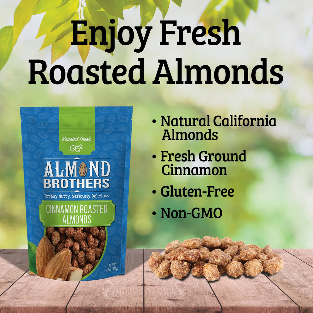 Almond Brothers non-GMO gluten-free almonds with kosher certification.
