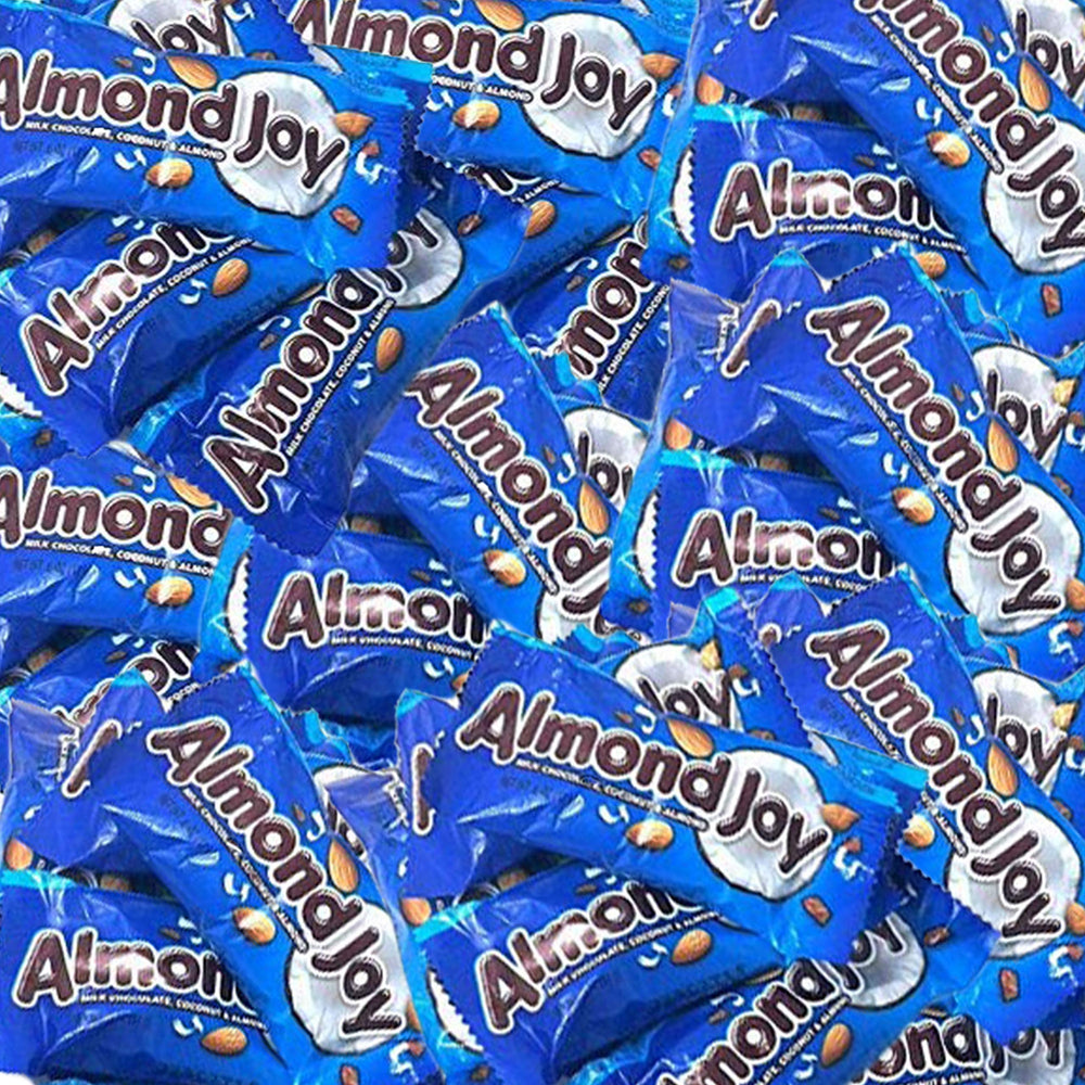 Almond Joy milk chocolate coconut filled snack bars, ideal for on-the-go.
