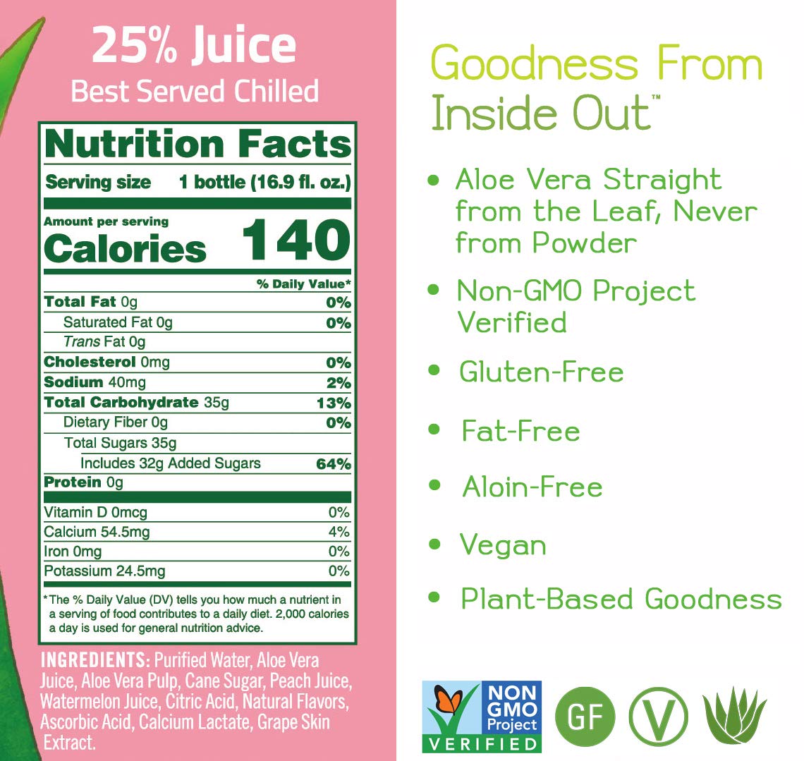 ALO Comfort aloe pulp visible in juice showing natural leaf source flavor