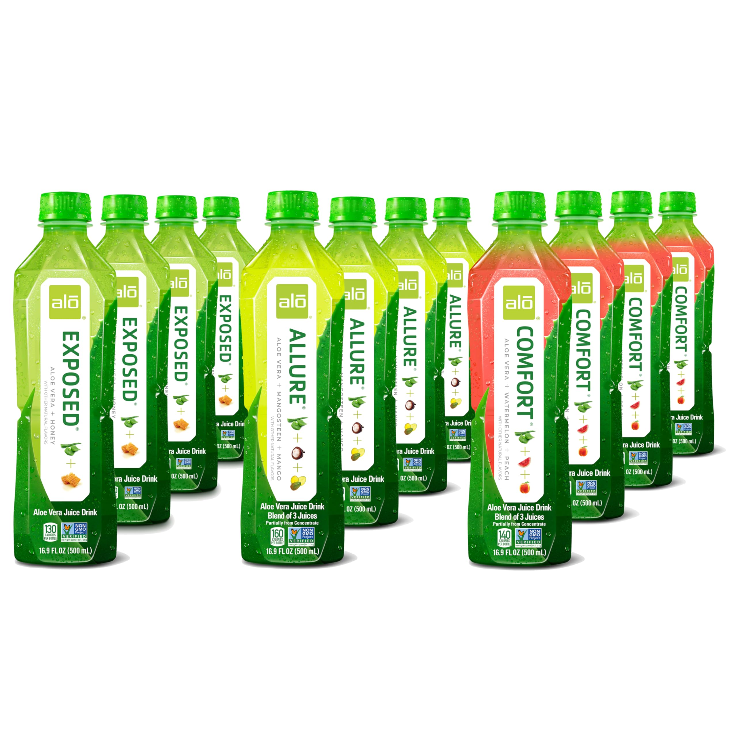 ALO comfort-flavor-bottle presents peach and watermelon notes for everyday refreshment.