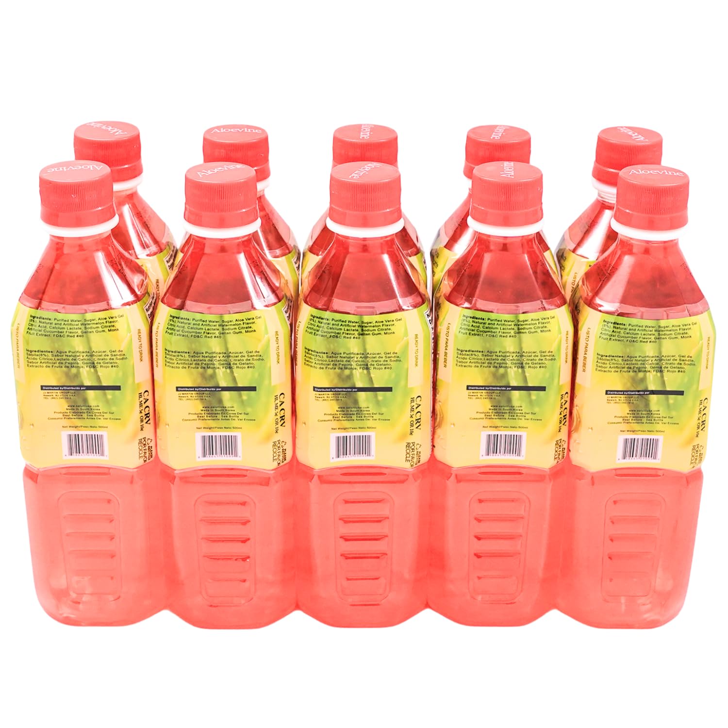 Aloevine 10-pack bottles ready-to-chill refreshment option