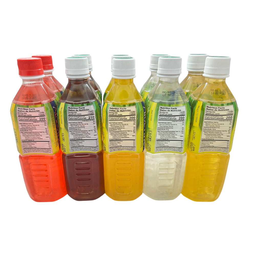 Aloevine Fruity Fun Variety Pack close-up emphasizes colorful fruit flavors for family hydration