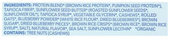 ALOHA Bar Blueberry Protein cross-section shows texture and berries.